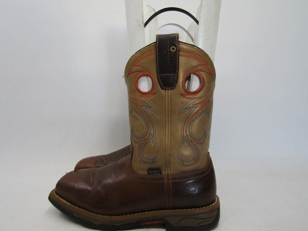 Irish Setters Womens Sz 8.5 B Brown Leather Buckaroo Cowboy Steel Toe Work Boots